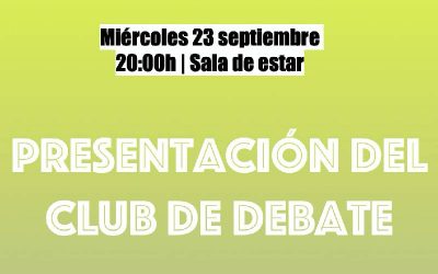 Presentación del Club de Debate